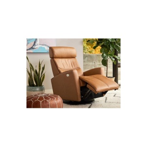 MILAN Hjellegjerde reclinerfåtölj,Cognac