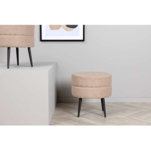 Pot Puff - Svart / Beige Teddy