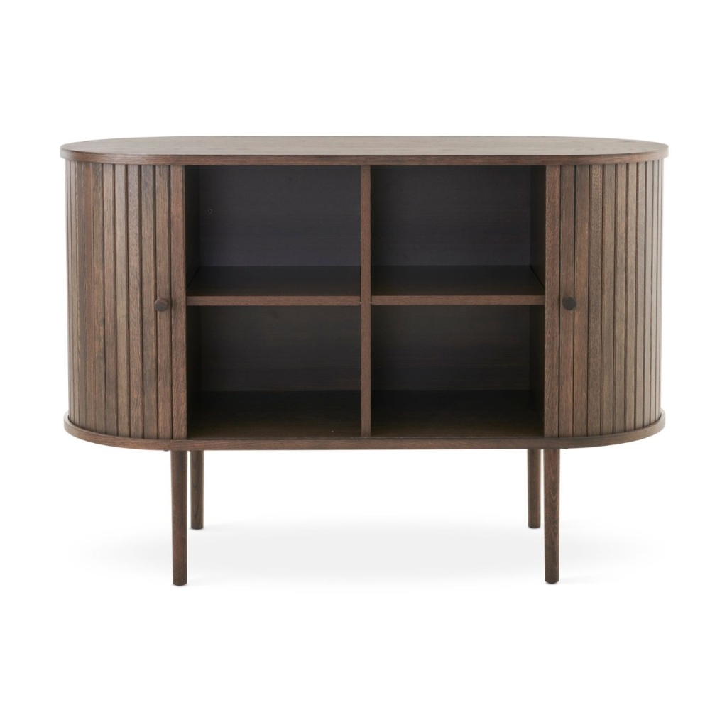 SLIDE Sideboard 110, brunlackad ek