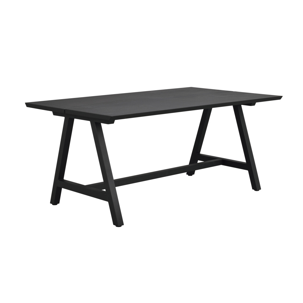 Carradale matbord 170 svart ek/A-ben svart met