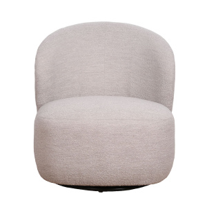 Roselawn fåtölj ljusbeige tyg snurr