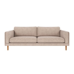 Braden soffa 3-sits ljusbeige tyg Greg