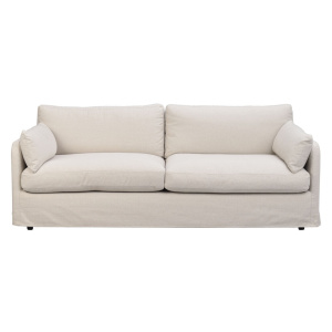 Peyton soffa 3-sits beige tyg Ursula