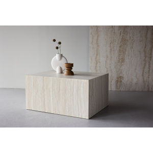 York Sofa Table 40x60x80 cm - Travertine Look