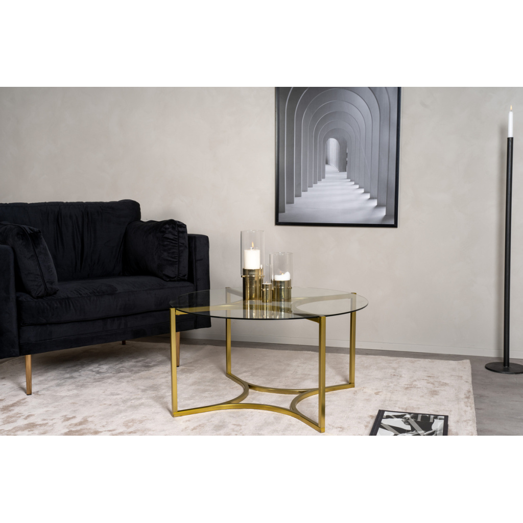Kivik Soffbord ⌀90 Gold