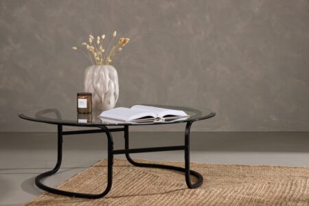 Lomma Soffbord ⌀110 Black – Dina Möbler