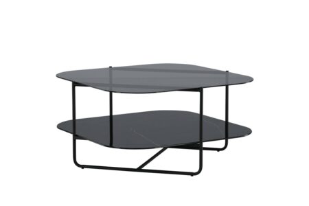 Un-line Soffbord 85 x 85 Black – Dina Möbler