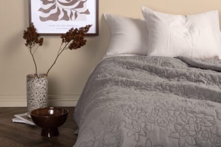 Niki Överkast 150 x 250 Light Grey – Dina Möbler
