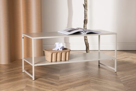 Staal Sidobord 102 x 43 Beige – Dina Möbler