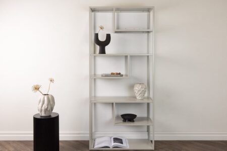 Staal Hyllor 35 x 188 x 85 Beige – Dina Möbler