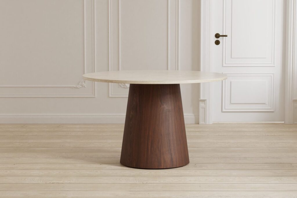 Lanzo Runda Matbord Ø120 Beige
