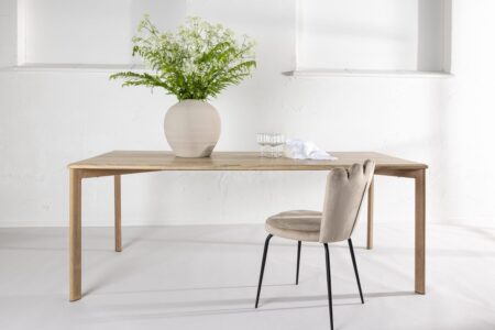 Damon Rektangulära Matbord 200 x 90 Whitewash – Dina Möbler