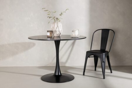 Glade Runda Matbord ⌀100 Black – Dina Möbler