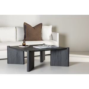 Rogaland Soffbord 100 x 100 Black – Dina Möbler