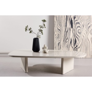 Grönvik Soffbord 130 x 65 Beige – Dina Möbler