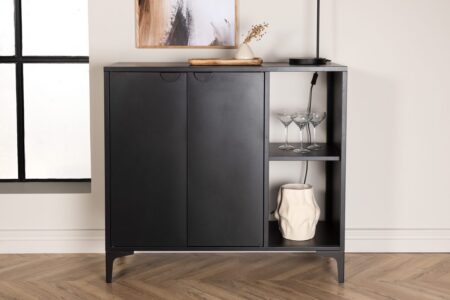 Piring Skåp 42 x 100 x 110 Black – Dina Möbler