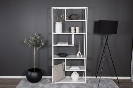 Staal Hyllor 35 x 190 x 85 White – Dina Möbler