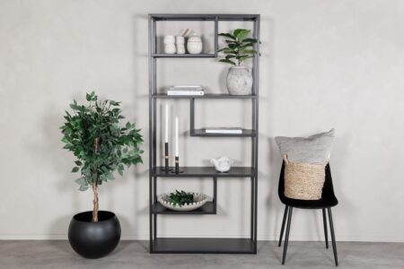 Staal Hyllor 35 x 190 x 85 Black – Dina Möbler