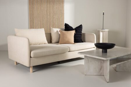 Zero 2-sits soffor Beige – Dina Möbler