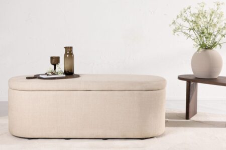 Potenza Ottoman 130 x 47 x 50 Offwhite – Dina Möbler