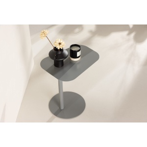 San Jose Sidobord 50 x 38 Light Grey – Dina Möbler