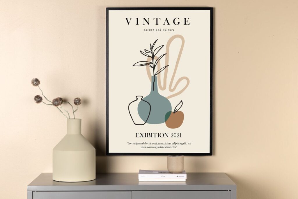 Vintage Posters Beige