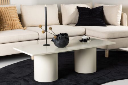 Sandvika Soffbord 120 x 50 Beige – Dina Möbler