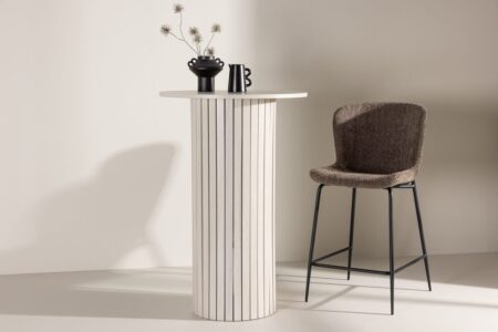 Härön Barbord ⌀70 Whitewash – Dina Möbler