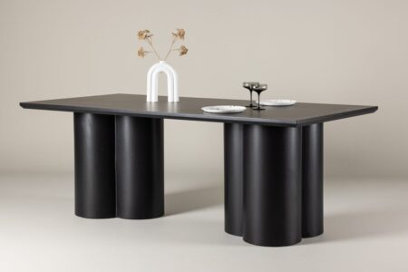 Olivia Rektangulära Matbord 210 x 100 Black – Dina Möbler