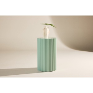 Lenox Sidobord ⌀30,5 Light Green – Dina Möbler