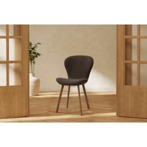 Lilja Matstolar 2-pack Brown – Dina Möbler