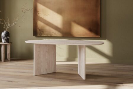 Grönvik Ovala Matbord 180 x 90 Nature – Dina Möbler